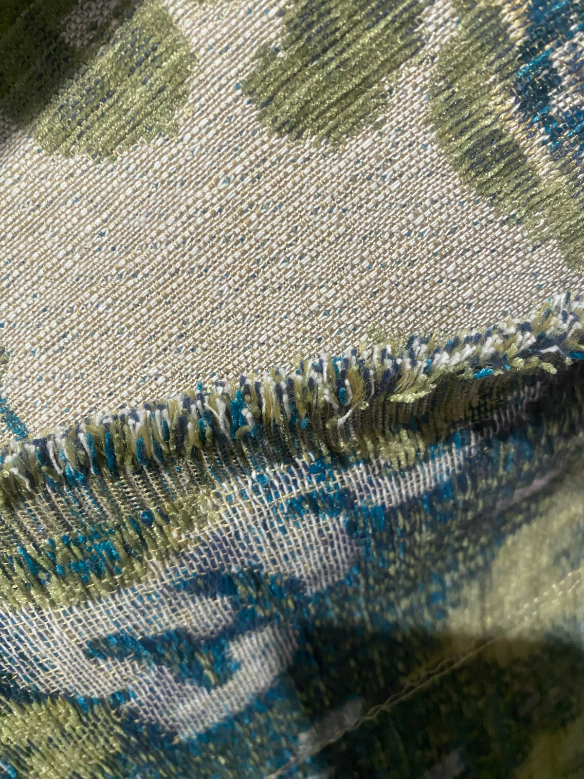 NEW Queen Tilla Upholstery Tribal Woven Fabric Imported - Multicolor - Fancy Styles Fabric Pierre Frey Lee Jofa Brunschwig & Fils