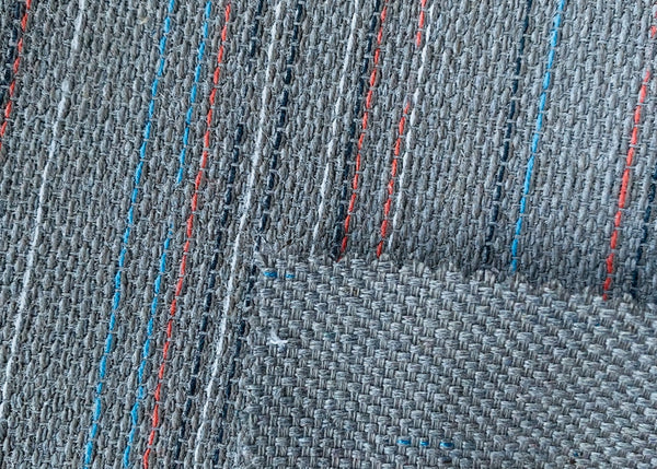 New! SUNBRELLA Grey Navy Indigo Blue Pink Dot Stripes Waterproof Indoor Outdoor Upholstery Fabric - Fancy Styles Fabric Pierre Frey Lee Jofa Brunschwig & Fils