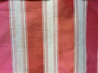 NEW Lady Monroe French Terra Cotta Red Fabric - 3” Stripes - Upholstery 55” Wide - Fancy Styles Fabric Pierre Frey Lee Jofa Brunschwig & Fils