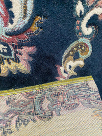 NEW! Duke Challace Designer Italian Burnout Medallion Chenille Velvet Upholstery Fabric - Black - Fancy Styles Fabric Pierre Frey Lee Jofa Brunschwig & Fils