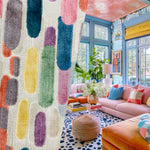 NEW! Emperor Ellis Designer Italian Burnout Multicolor Fabric for Upholstery