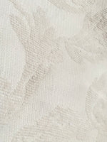 NEW! SALE! King Sam Brocade Jacquard Burnout Upholstery Chenille Italian Fabric- White Ivory Floral- Upholstery Neoclassical