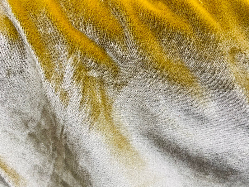 NEW! Emperor Duke 100% Silk Venetian Velvet Upholstery Fabric- Yellow