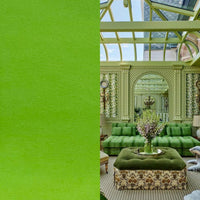 NEW! Duke Donovan WATERPROOF OUTDOOR Velvet Upholstery & Drapery Fabric - Leaf Green- BTY - Fancy Styles Fabric Pierre Frey Lee Jofa Brunschwig & Fils