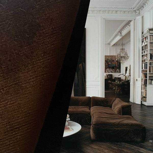 NEW! King Joseph - Designer Heavyweight Upholstery Velvet Fabric with Slight Antique Sheen - Chocolate Brown - Fancy Styles Fabric Pierre Frey Lee Jofa Brunschwig & Fils