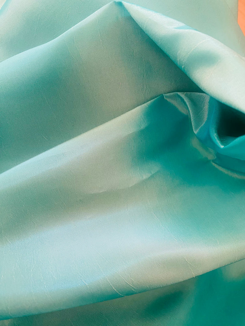 App Sale: Queen Unn Designer “Faux Silk” Fabric Turquoise