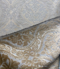 NEW Sir Sanders Novelty Burnout Medallion Chenille Velvet Fabric - Cream Blush - Fancy Styles Fabric Pierre Frey Lee Jofa Brunschwig & Fils