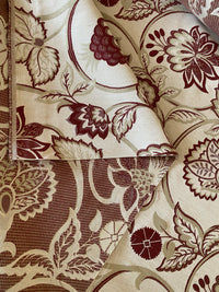 New! Sale! 50% Off 10 yard roll- Miss Florentine Brocade Floral Upholstery & Drapery Fabric- Red - Fancy Styles Fabric Pierre Frey Lee Jofa Brunschwig & Fils