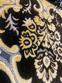 NEW Sir Scott Designer Italian Burnout Medallion Chenille Velvet Fabric Brown and Beige - Upholstery - Fancy Styles Fabric Pierre Frey Lee Jofa Brunschwig & Fils