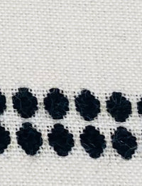 New! SUNBRELLA Novelty Boucle Water Repellant Indoor Outdoor Black Dot Double Stripes Upholstery and Decorating Fabric - Fancy Styles Fabric Pierre Frey Lee Jofa Brunschwig & Fils