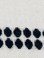 New! SUNBRELLA Novelty Boucle Water Repellant Indoor Outdoor Black Dot Double Stripes Upholstery and Decorating Fabric