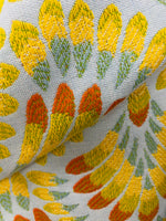 New! SUNBRELLA Plume Tropics- Yellow Orange Upholstery Fabric