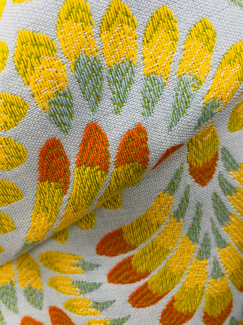 New! SUNBRELLA Plume Tropics- Yellow Orange Upholstery Fabric
