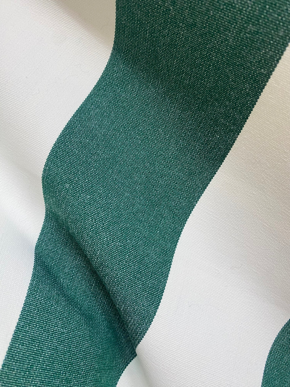 NEW Lady Jacqueline Faded Polo Green Waterproof Decorating Fabric - 3” Green And White Stripes - Upholstery 55” Wide - Fancy Styles Fabric Pierre Frey Lee Jofa Brunschwig & Fils