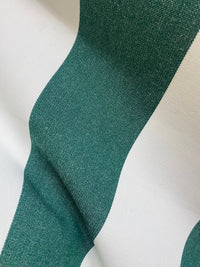 NEW Lady Jacqueline Faded Polo Green Waterproof Decorating Fabric - 3” Green And White Stripes - Upholstery 55” Wide - Fancy Styles Fabric Pierre Frey Lee Jofa Brunschwig & Fils