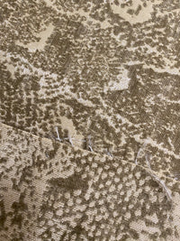 NEW Prince Stan Novelty Velevet Anaconda Snake Upholstery Fabric in White & Taupe - Fancy Styles Fabric Pierre Frey Lee Jofa Brunschwig & Fils