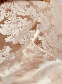 NEW! Princess Pittara 100% Silk Satin Novelty Jacquard Damask Fabric- Pink - Fancy Styles Fabric Pierre Frey Lee Jofa Brunschwig & Fils