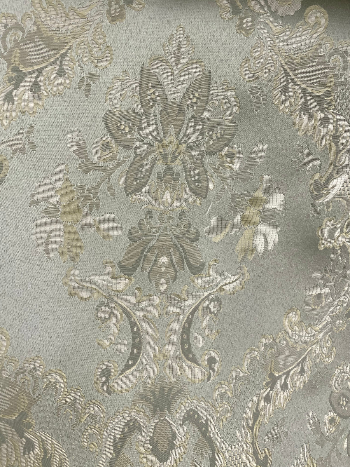 NEW! Prince Lucas Designer Brocade Jacquard Fabric- Antique Pale Green - Fancy Styles Fabric Pierre Frey Lee Jofa Brunschwig & Fils