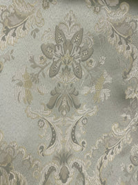 NEW! Prince Lucas Designer Brocade Jacquard Fabric- Antique Pale Green - Fancy Styles Fabric Pierre Frey Lee Jofa Brunschwig & Fils