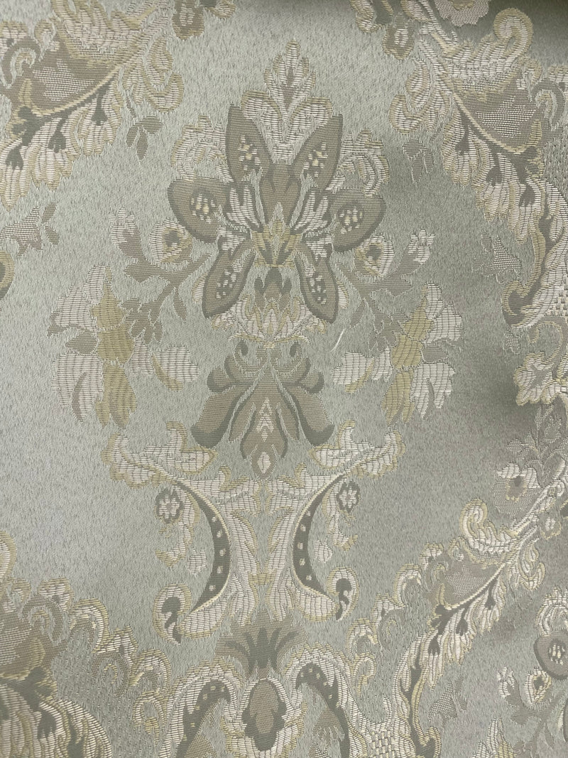 NEW! Prince Lucas Designer Brocade Jacquard Fabric- Antique Pale Green