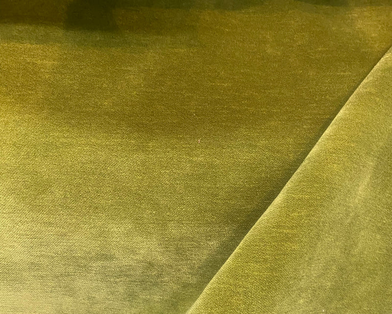 NEW! Designer Upholstery Velvet Fabric Made in Belgium - Yellow Chartreuse