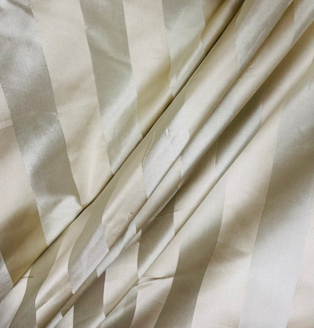 NEW Princess Sophie 100% Silk Fabric Ivory Stripes - Fancy Styles Fabric Pierre Frey Lee Jofa Brunschwig & Fils