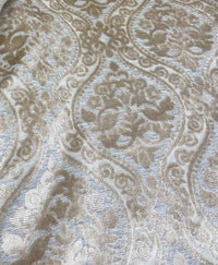 NEW Sir Sanders Novelty Burnout Medallion Chenille Velvet Fabric - Cream Blush - Fancy Styles Fabric Pierre Frey Lee Jofa Brunschwig & Fils
