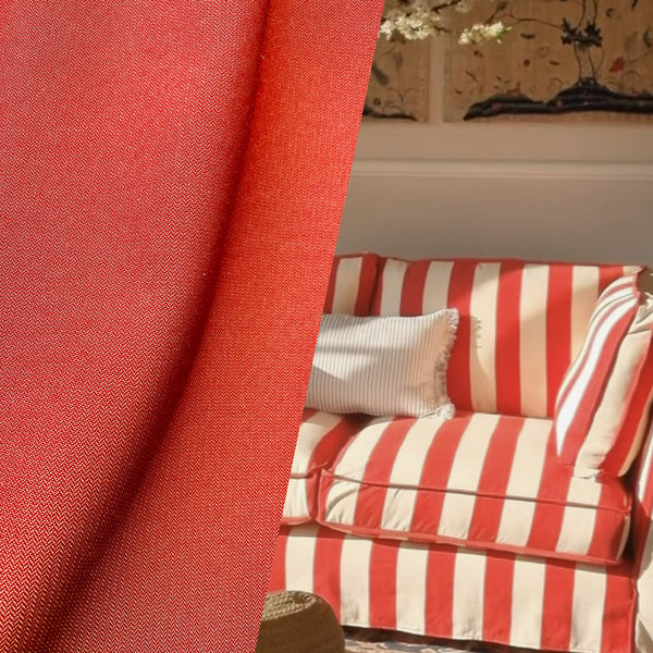 NEW Lady Tate French Terra Cotta Red Fabric - Solid - Upholstery 55” Wide - Fancy Styles Fabric Pierre Frey Lee Jofa Brunschwig & Fils