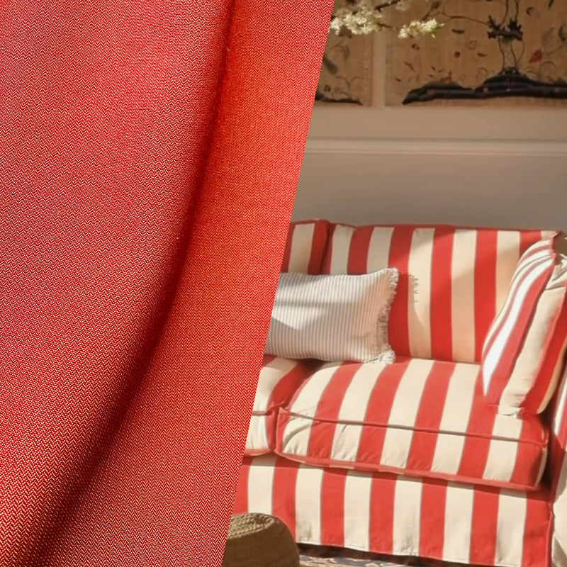 NEW Lady Tate French Terra Cotta Red Fabric - Solid - Upholstery 55” Wide