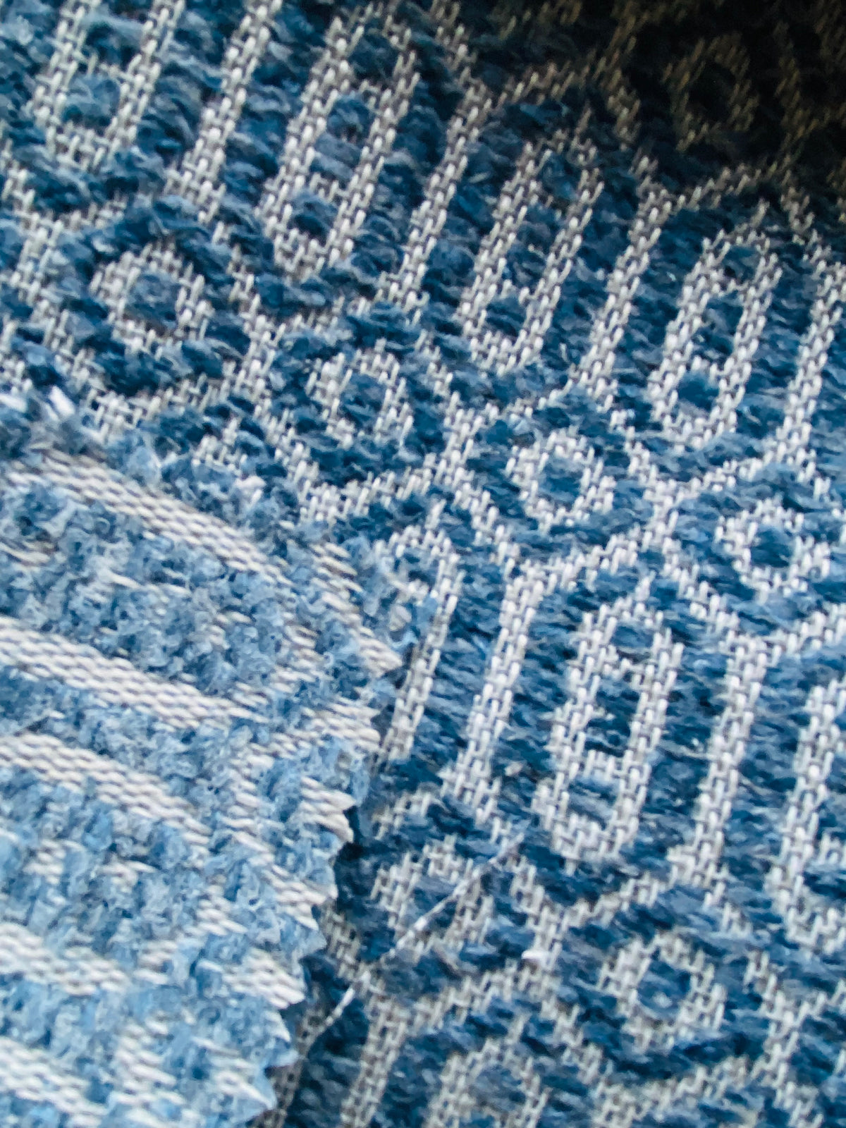 New! SUNBRELLA Novelty Boucle Waterproof Indoor Outdoor Blue Upholstery and Decorating Fabric - Fancy Styles Fabric Pierre Frey Lee Jofa Brunschwig & Fils