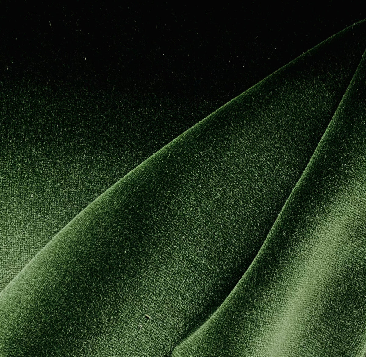 New Prince Oliver 100% Cotton made in Belgium Velvet Fabric in Central Park Green - Fancy Styles Fabric Pierre Frey Lee Jofa Brunschwig & Fils
