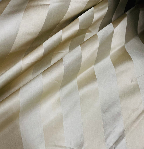 NEW Princess Sophie 100% Silk Fabric Ivory Stripes - Fancy Styles Fabric Pierre Frey Lee Jofa Brunschwig & Fils