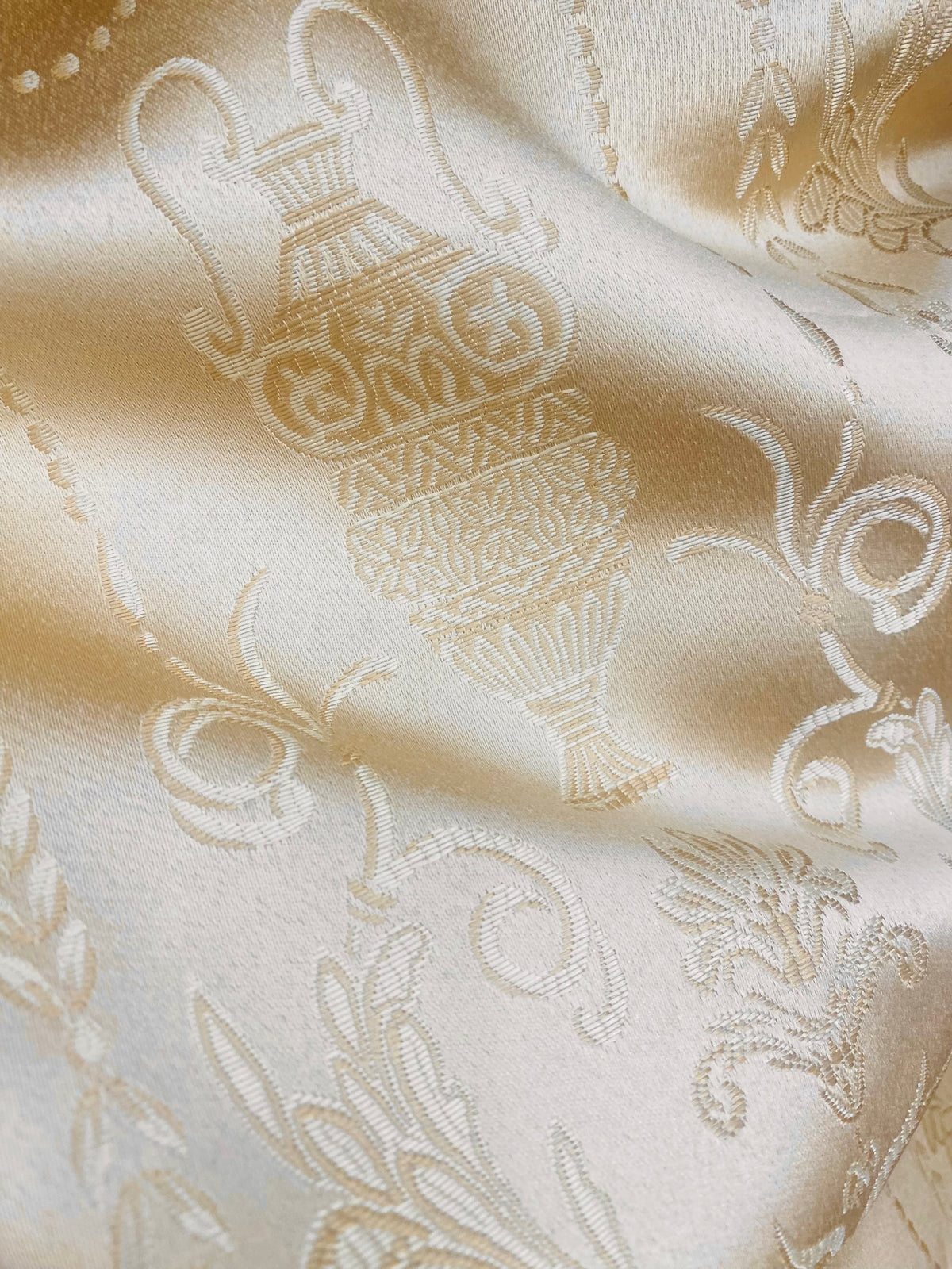 NEW Lord Percy Neoclassical Amphora Gold Upholstery and Drapery Fabri - Fancy Styles Fabric Pierre Frey Lee Jofa Brunschwig & Fils