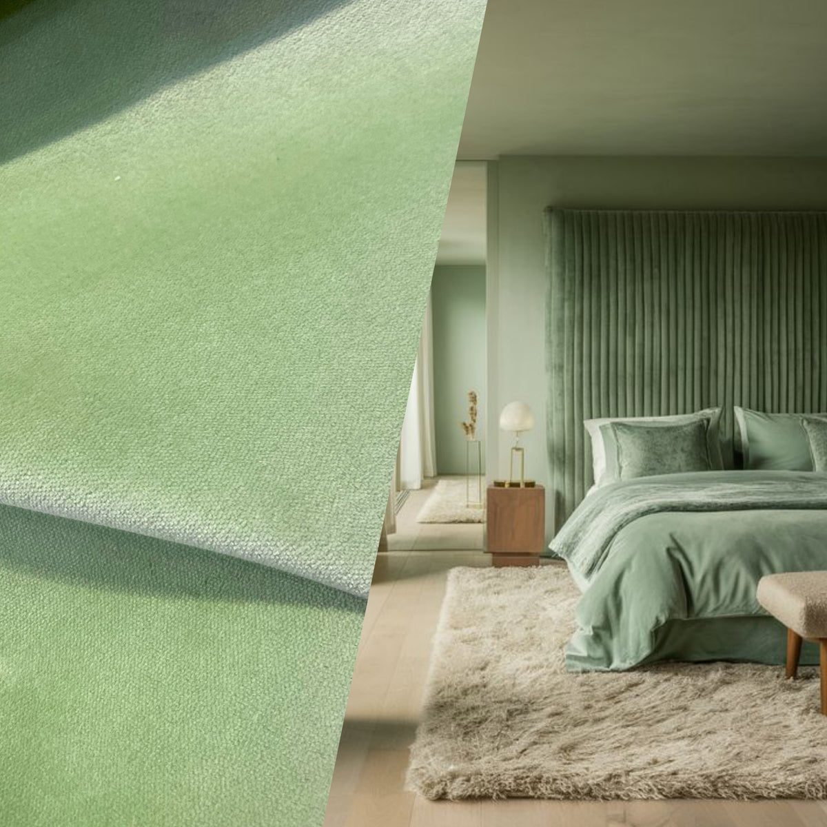 NEW! Prince Burgess Designer Upholstery Cotton Velvet Fabric - Pistachio - Fancy Styles Fabric Pierre Frey Lee Jofa Brunschwig & Fils