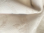 NEW! SALE! King Sam Brocade Jacquard Burnout Upholstery Chenille Italian Fabric- White Ivory Floral- Upholstery Neoclassical