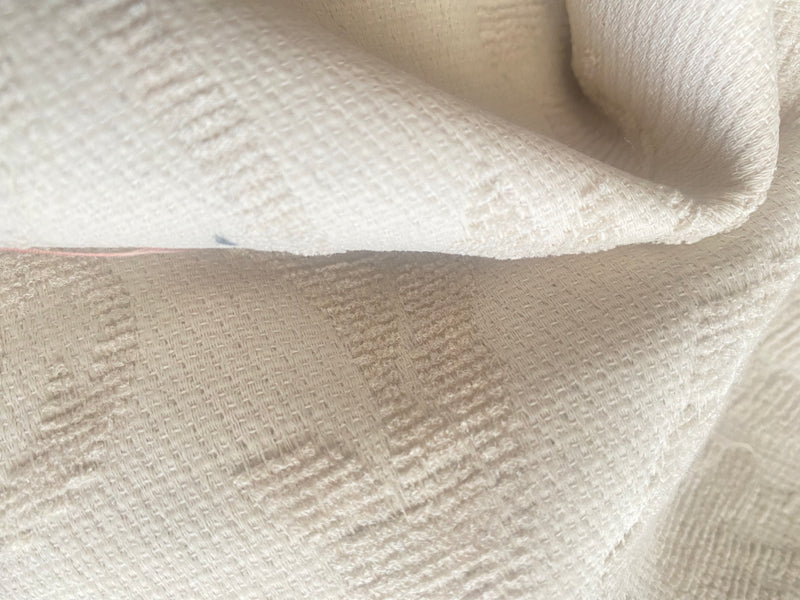 NEW! SALE! King Sam Brocade Jacquard Burnout Upholstery Chenille Italian Fabric- White Ivory Floral- Upholstery Neoclassical