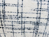 NEW Count York Designer Heavyweight Boucle Upholstery Fabric in White and Black Plaid Melange - Fancy Styles Fabric Pierre Frey Lee Jofa Brunschwig & Fils