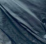 NEW Duchess Mable 100% Silk Dupioni Fabric in Dark Gunmetal Grey