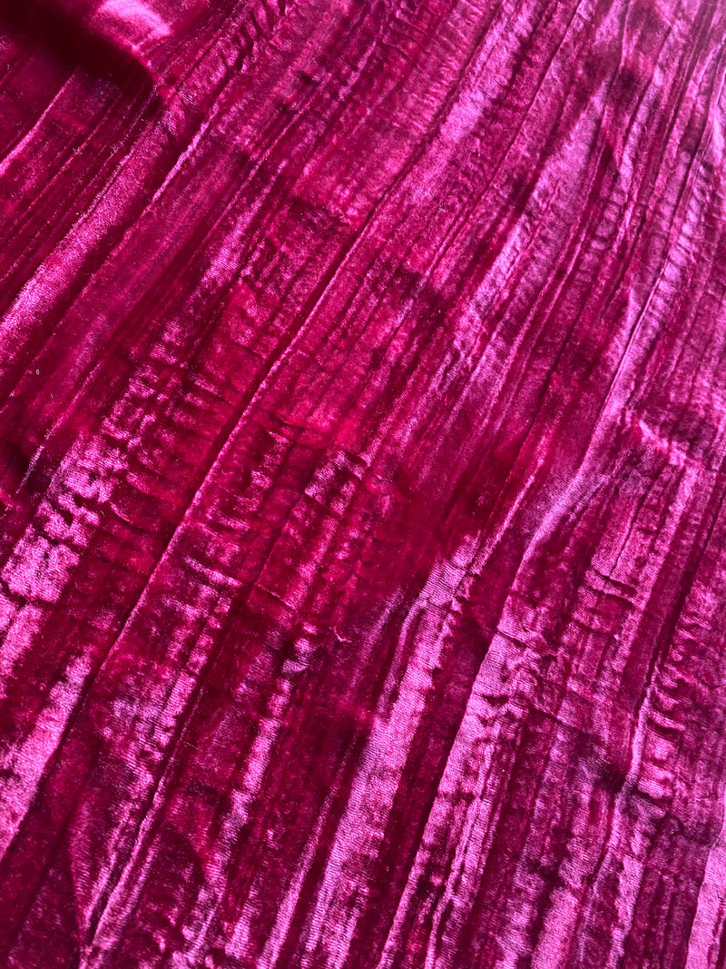 App Sale: Prince Peterson Raspberry Silk Rayon Velvet Fabric