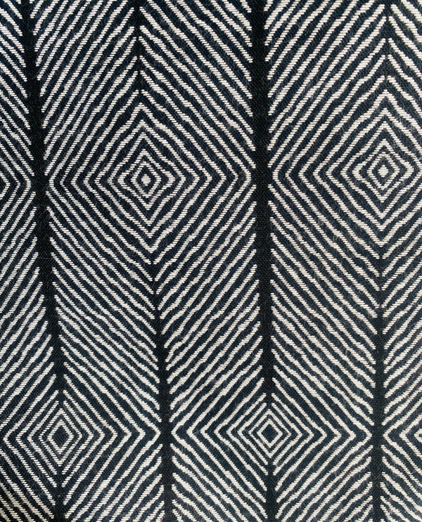 New! SUNBRELLA Black and White Tribal Geometric Waterproof Indoor Outdoor Upholstery Fabric - Fancy Styles Fabric Pierre Frey Lee Jofa Brunschwig & Fils