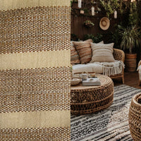 New! SUNBRELLA Natural Camel Stripe Waterproof Indoor Outdoor Upholstery Fabric - Fancy Styles Fabric Pierre Frey Lee Jofa Brunschwig & Fils