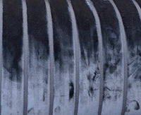 NEW! Prince Caspiane Designer Venetian Burnout Stripe Velvet Midnight Blue Fabric Upholstery