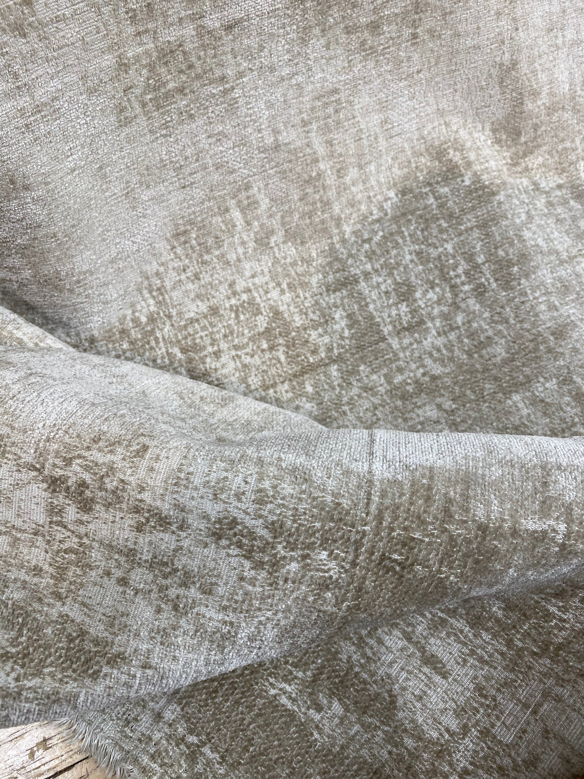 NEW Designer Chenille Velvet Upholstery Fabric - Taupe - Fancy Styles Fabric Pierre Frey Lee Jofa Brunschwig & Fils