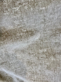 NEW Designer Chenille Velvet Upholstery Fabric - Taupe - Fancy Styles Fabric Pierre Frey Lee Jofa Brunschwig & Fils