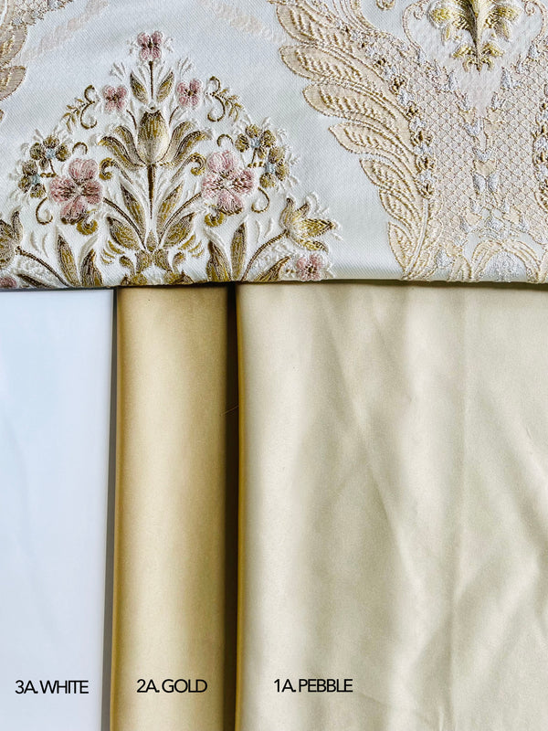 NEW Queen Latoya Satin Fabric (Match to Queen Antoinette) - Fancy Styles Fabric Pierre Frey Lee Jofa Brunschwig & Fils
