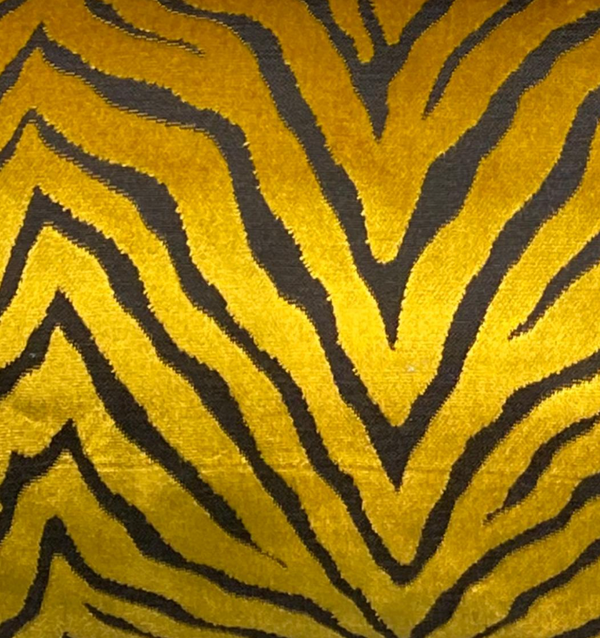 NEW Baroness Matilda Novelty Upholstery Platinum and Black Zebra Velvet- Made in Italy - Fancy Styles Fabric Pierre Frey Lee Jofa Brunschwig & Fils
