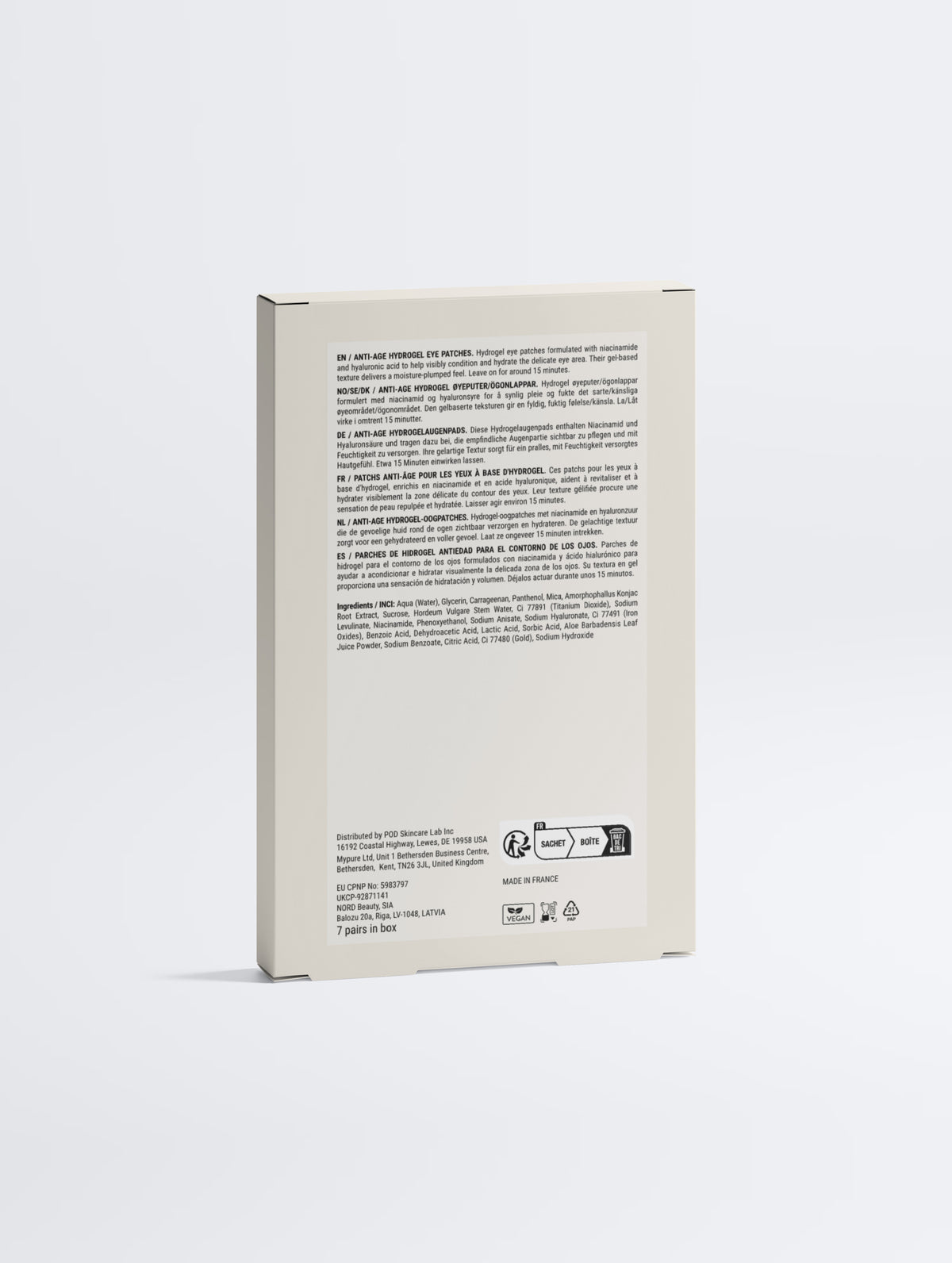 Anti-Age Hydrogel Eye Patches