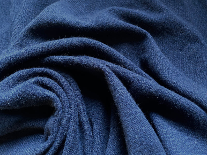 App Deal: King Charlie Designer Sweater Knit Fabric- Navy