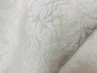 NEW! Lady Janet Railroaded Repeat Medallion Burnout Chenille Velvet Fabric - Antique White - Fancy Styles Fabric Pierre Frey Lee Jofa Brunschwig & Fils