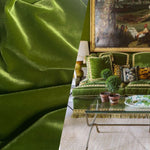 NEW Prince Kaspen Italian Soft Upholstery Velvet Fabric- Leaf Green